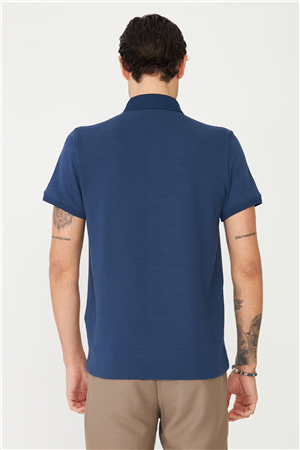 İndigo Polo Yaka T-Shirt 
