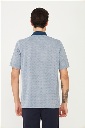 İndigo Polo Yaka T-Shirt 