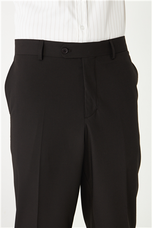 Kahverengi Modern Kesim Klasik Kumaş Pantolon