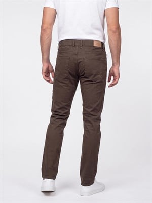 Kahverengi Dynamic Fit Erkek Chino Pantolon