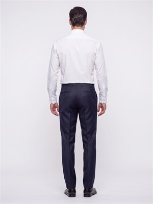 Koyu Lacivert Comfort Fit Erkek Klasik Pantolon