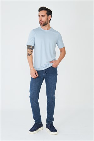 Koyu Mavi Erkek Günlük Jean Pantolon