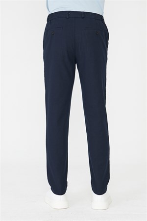 Lacivert Bağlama Detaylı Jogger Erkek Spor Pantolon