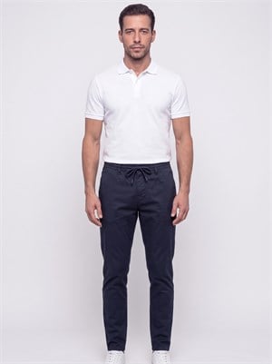 Lacivert Belden Bağlamalı Dynamic Fit Erkek Jogger Pantolon