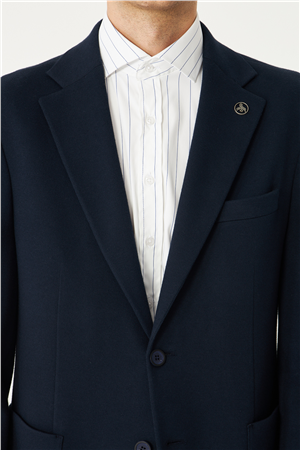 Lacivert Klasik Kesim Blazer Ceket