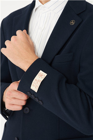 Lacivert Klasik Kesim Blazer Ceket