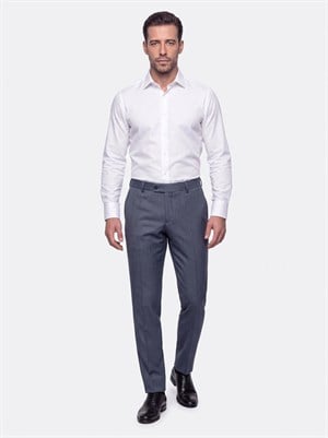 Lacivert Comfort Fit Erkek Klasik Pantolon