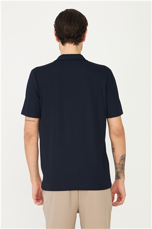 Lacivert Gömlek T-Shirt 