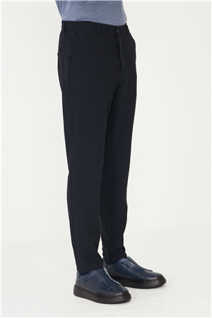 Lacivert Klasik Kesim Kumaş Pantolon Slim Fit