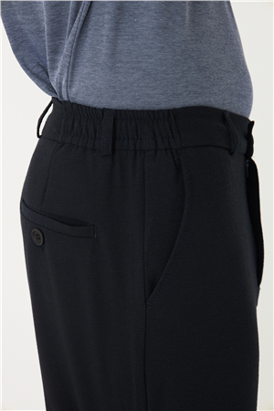 Lacivert Klasik Kesim Kumaş Pantolon Slim Fit