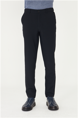 Lacivert Klasik Kesim Kumaş Pantolon Slim Fit
