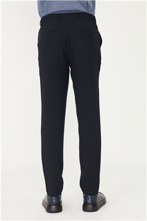 Lacivert Klasik Kesim Kumaş Pantolon Slim Fit