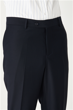 Lacivert Modern Kesim Klasik Kumaş Pantolon
