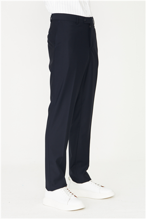 Lacivert Modern Kesim Klasik Kumaş Pantolon