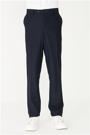 Lacivert Modern Kesim Klasik Kumaş Pantolon