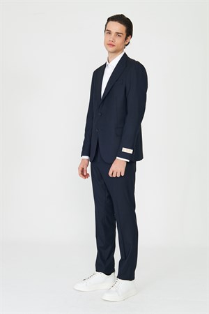 Lacivert Modern Kesim Slim Fit Erkek Takım Elbise