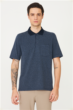 Lacivert Polo Yaka T-Shirt 