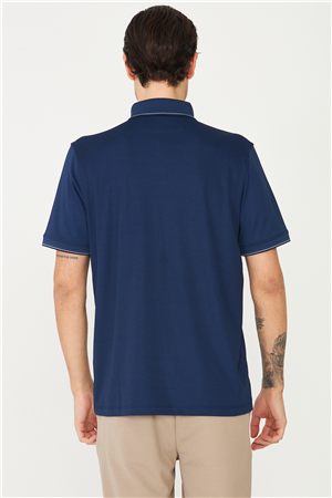 Lacivert Polo Yaka T-Shirt 