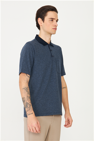Lacivert Polo Yaka T-Shirt 