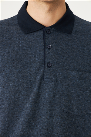 Lacivert Polo Yaka T-Shirt 
