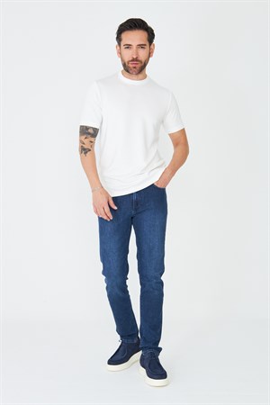 Lacivert Regular Erkek Kot Pantolon