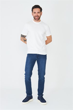 Lacivert Regular Erkek Kot Pantolon