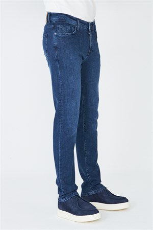 Lacivert Regular Erkek Kot Pantolon