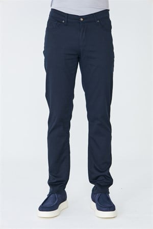 Lacivert Tencel Kumaş Yazlık Chino Erkek Pantolon
