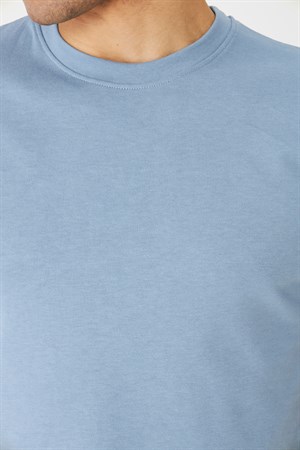 Mavi Basic Bisiklet Yaka Erkek T-Shirt