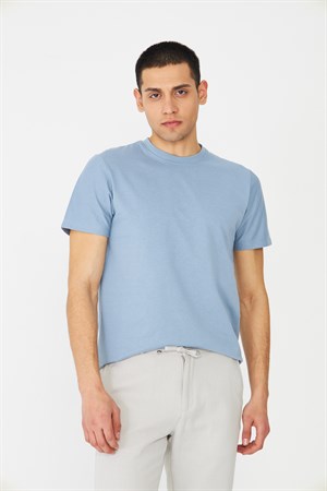 Mavi Basic Bisiklet Yaka Erkek T-Shirt