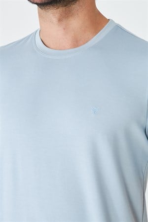 Mavi Sıfır Yaka Basic Erkek Tişört