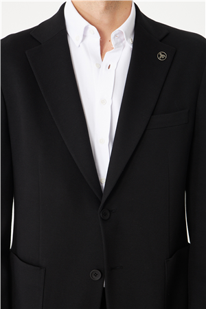 Siyah Klasik Kesim Blazer Ceket