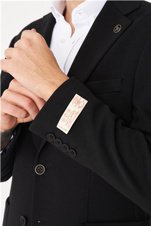 Siyah Klasik Kesim Blazer Ceket