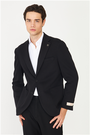 Siyah Klasik Kesim Blazer Ceket