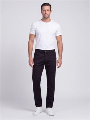 Siyah Dynamic Fit Erkek Chino Pantolon