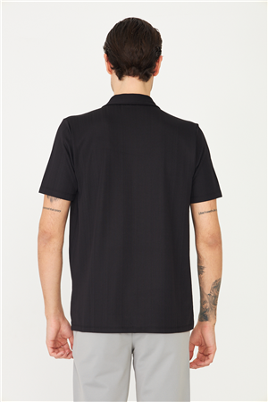 Siyah Gömlek T-Shirt 