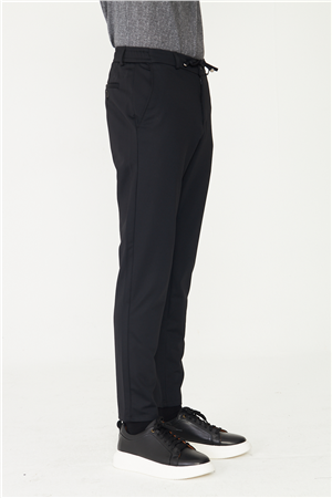 Siyah Modern Kesim Minimal Form Smart Casual Pantolon