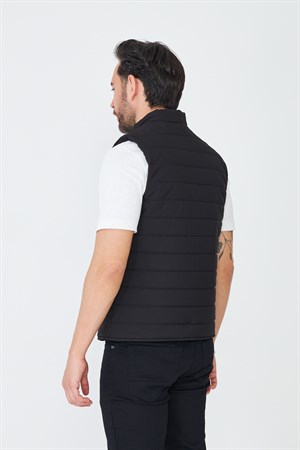Siyah Mevsimlik Hafif Şişme Yelek