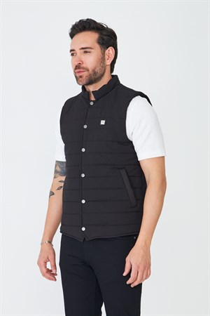 Siyah Mevsimlik Hafif Şişme Yelek