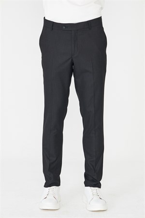 Siyah Modern Kesim Klasik Erkek Kumaş Pantolon