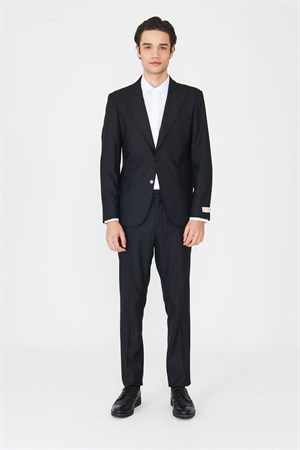 Siyah Modern Kesim Slim Fit Erkek Takım Elbise