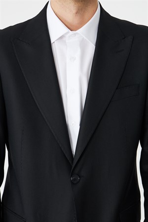 Siyah Modern Kesim Slim Fit Erkek Takım Elbise