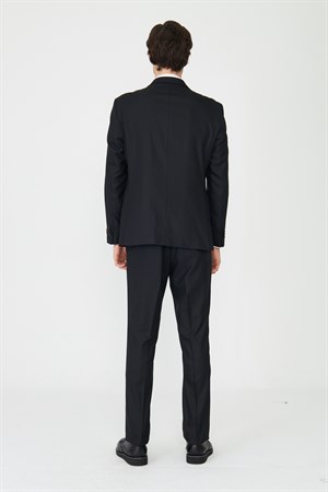 Siyah Modern Kesim Slim Fit Erkek Takım Elbise