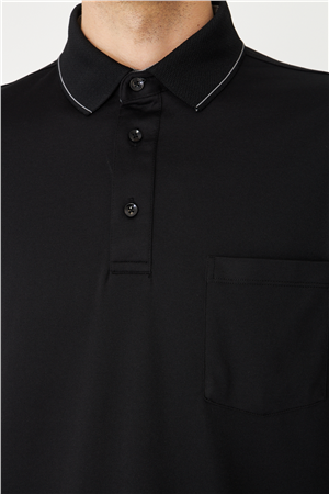 Siyah Polo Yaka T-Shirt 