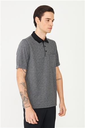 Siyah Polo Yaka T-Shirt 