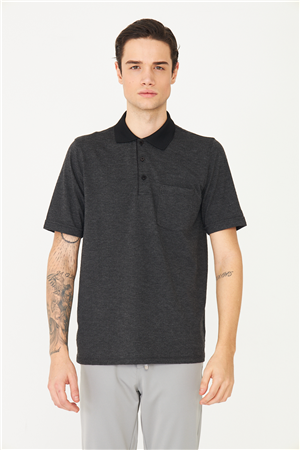 Siyah Polo Yaka T-Shirt 