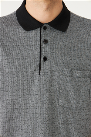 Siyah Polo Yaka T-Shirt 