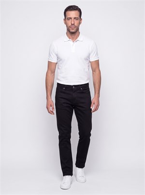 Siyah Regular Fit Erkek Chino Pantolon
