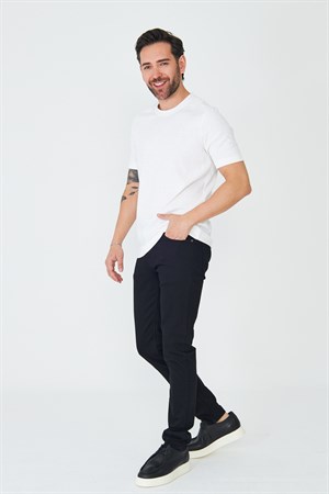 Siyah Spor Erkek Gabardin Pantolon