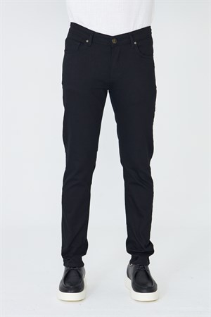 Siyah Spor Erkek Gabardin Pantolon